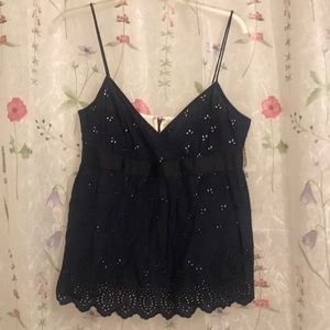 JCrew eyelet tank